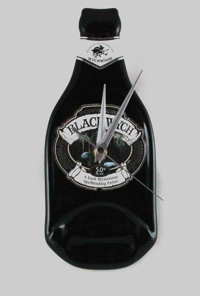 Black Wych bottle clock Black Wych bottle clock
